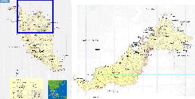 mapa de Malasia em ingles