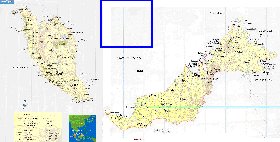 mapa de Malasia em ingles