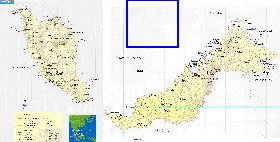 mapa de Malasia em ingles