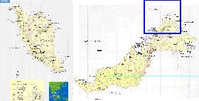 mapa de Malasia em ingles