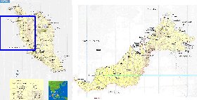 mapa de Malasia em ingles