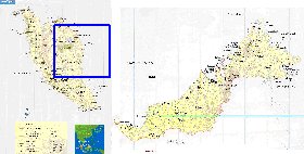 mapa de Malasia em ingles