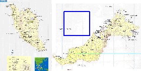 mapa de Malasia em ingles