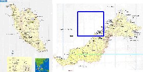 mapa de Malasia em ingles