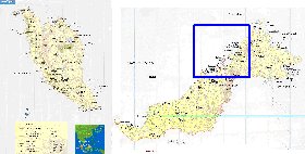 mapa de Malasia em ingles