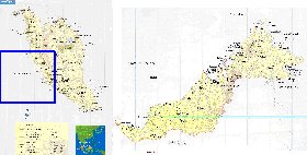 mapa de Malasia em ingles