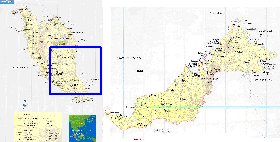 mapa de Malasia em ingles