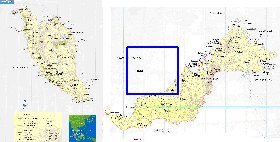 mapa de Malasia em ingles
