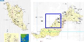 mapa de Malasia em ingles