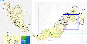 mapa de Malasia em ingles