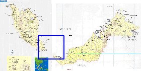 mapa de Malasia em ingles