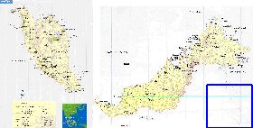 mapa de Malasia em ingles