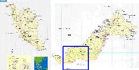 mapa de Malasia em ingles