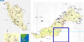 mapa de Malasia em ingles