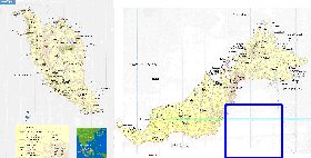 mapa de Malasia em ingles