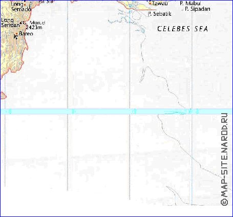 mapa de Malasia em ingles