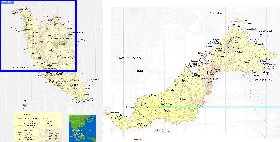 mapa de Malasia em ingles