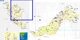 mapa de Malasia em ingles