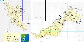 mapa de Malasia em ingles