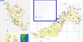 mapa de Malasia em ingles