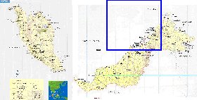 mapa de Malasia em ingles