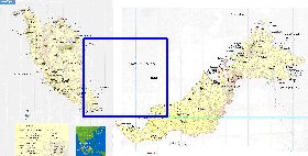 mapa de Malasia em ingles