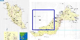 mapa de Malasia em ingles