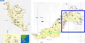 mapa de Malasia em ingles