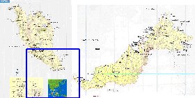 mapa de Malasia em ingles