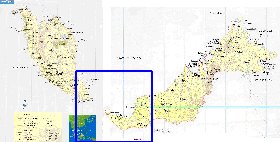 mapa de Malasia em ingles