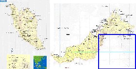 mapa de Malasia em ingles