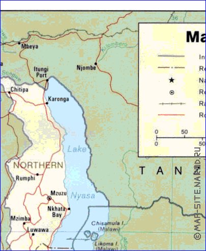 carte de Malawi