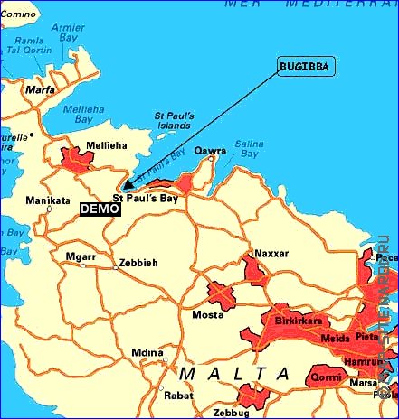 carte de Malte