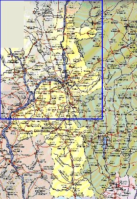 mapa de  provincia Mandalay