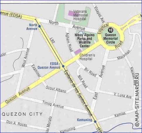 mapa de Manila
