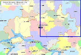 Administratives carte de Republique des Maris