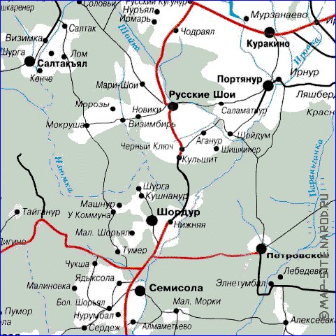 carte de Republique des Maris