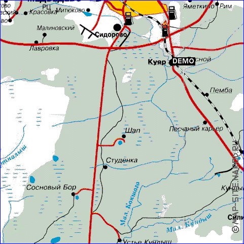 carte de Republique des Maris