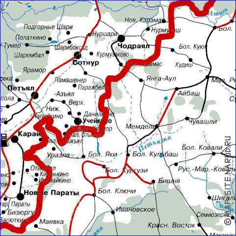 carte de Republique des Maris