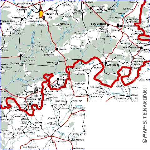 carte de Republique des Maris