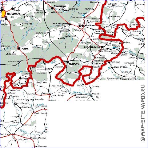 carte de Republique des Maris