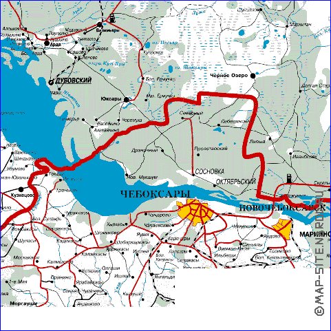 carte de Republique des Maris