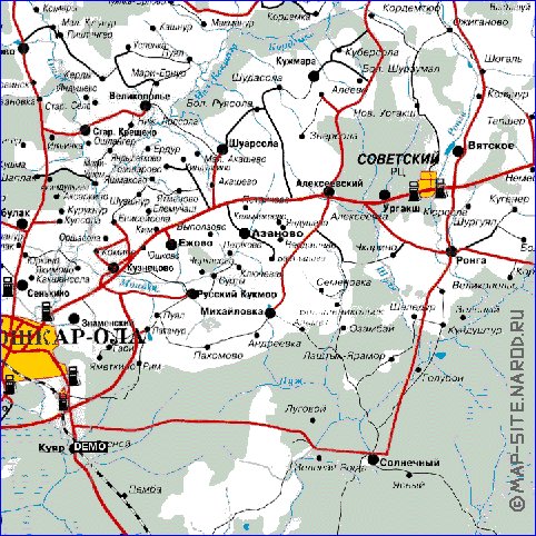 carte de Republique des Maris