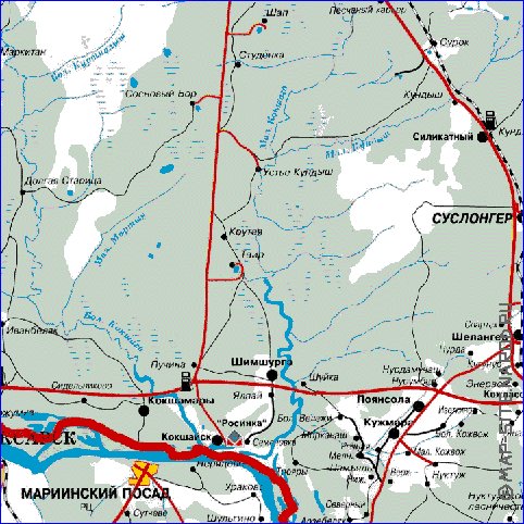 carte de Republique des Maris