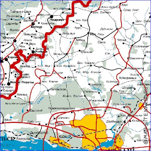 carte de Republique des Maris