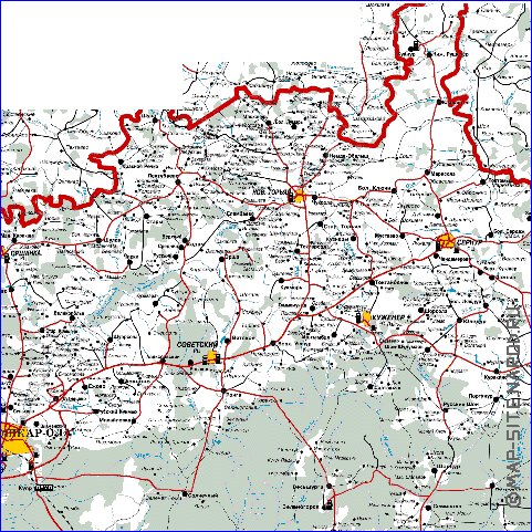 carte de Republique des Maris