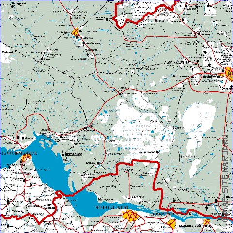 carte de Republique des Maris