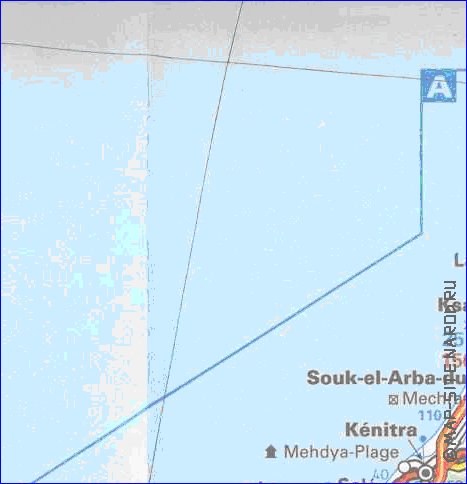 mapa de de estradas Marrocos em frances