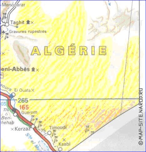 mapa de de estradas Marrocos em frances