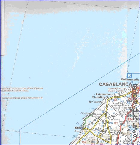 carte de des routes Maroc